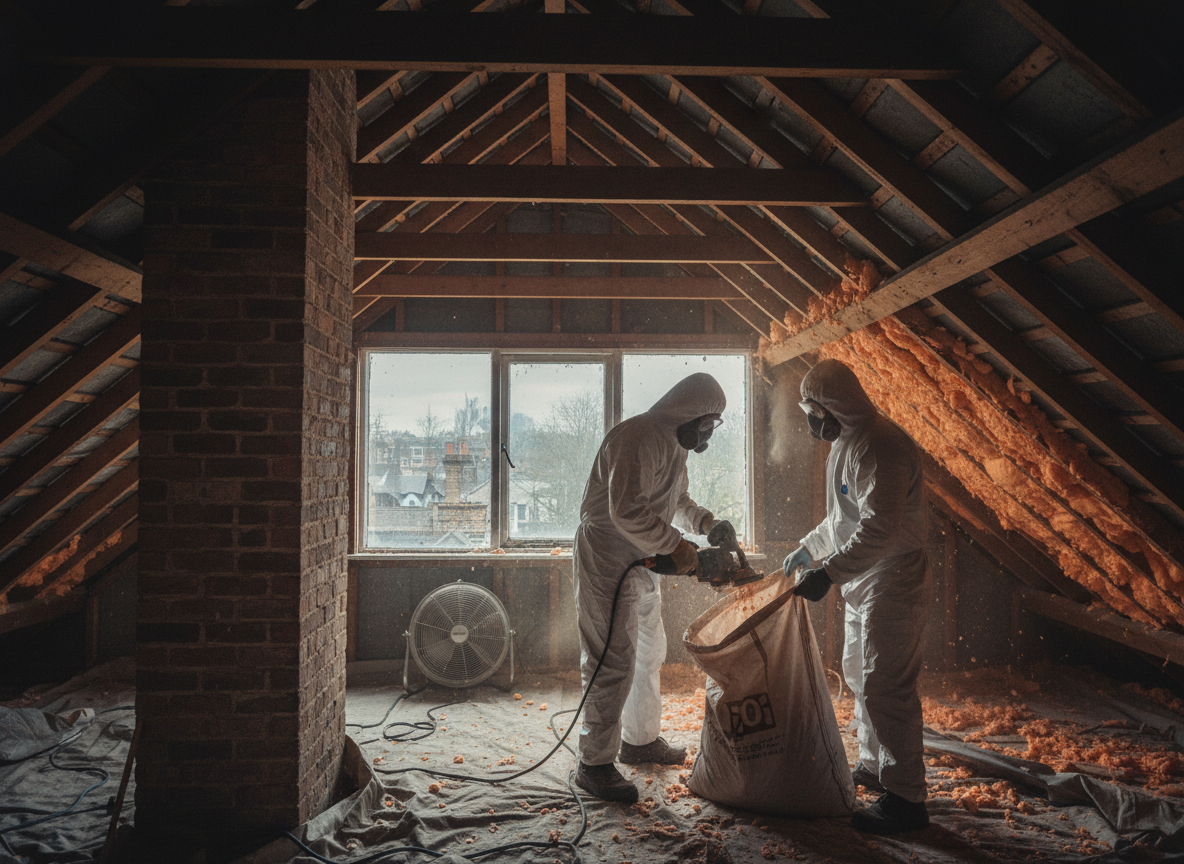 Removing Spray Foam from Loft Spaces Before Winter in London